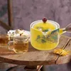 Ensembles de vaisselle Théière Poignée latérale Bouilloire rotative à 360 ° Théière chinoise en céramique avec filtre