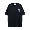 デザイナーRHUDE TシャツメンズファッションブランドRHUDEマイクロラベルレターデザイン半袖Tシャツハイストリートルーズハーフスリーブ