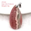 Pendants Top Natural Red Red Rhodochrosite Stone Collier Pendard Bijoux pour femmes Lady Man Love Gift Crystal Beads Gemstone Aaaaa