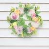 装飾的な花白い花の磁器枯れた枝の花輪の家の装飾結婚式の装飾装飾用の人工花輪