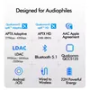 Адаптивные наушники AptX, Bluetooth-кабель с LDAC, беспроводное аудио высокого разрешения, 22 часа воспроизведения, AptX-HD, чистый телефон для звонков без потерь