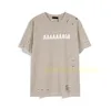 24SS 여름 디자이너 Tshirts Mens 편지 인쇄 티셔츠 패션 솔리드 브레이크 짧은 슬리브 T 셔츠 디자이너 티셔츠면 캐주얼 티