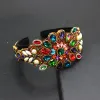 Schmuck Barock Mode Allmatch eingelegte Farbe Strass Stirnband Damen Luxus Abschlussball Reise Geschenk Haarschmuck 756