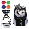 Sac pour chien de compagnie pour chiens sac à dos sur Double épaule Portable sac à dos de voyage en plein air sac pour chien ensemble de voyage 240219