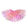 LED LUZ LUZ TUTU SAIRS MATHER GIRLE TULLE GOLD POLKA DOT SAIR CURTO TUTU VESTIDO MINI SAIL