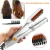 Irons Hair Curler 3 i 1 Roterande borst Hot Air Styler Comb Curling Iron Straightener Curler Styler 3 i 1 Multi Frisörsborste