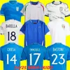 2024 2025 Italy Soccer Jerseys 125th Fan Player Version TOTTI CHIESA BARELLA BUFFON DE ROSSI PELLEGRINI TONALI DONNARUMMA 23 Italia Football Shirt kids kit