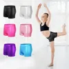 Scene Wear Girls Ballet Dance Shorts Black Professional Leggings Boxer Pants for Dancing.