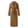 Trenchs de femmes Manteaux élégants Manteau 2024 Printemps Lâche Coupe-vent surdimensionné Trenchcoat Double boutonnage Casual Long Manteau Casaco