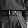 Nylon Weaving Men's Square Buckle Belt Korean Fashion Hole Pants Jeans Trousers Pin Waistband Belts for Men