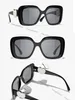 Occhiali da sole firmati di marca di lusso per donna CH5518 Occhiali da sole quadrati moda primavera estate Occhiali da sole retrò eleganti Plank Occhiali da sole Occhiali da donna UV400