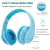 Headphone/Headset Siindoo JH812 Blue Wireless Headphones Support SD Card FM Bluetooth Foldable Earphone HIFI Stereo With Mic For Laptop PC TV