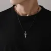 Hängen Eudora 925 Sterling Silver Ancient Egyptian Ankh Cross Necklace For Women Man Fine Snake Amulet Pendant Personality Jewelry Gift