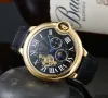 2024 marca mens womens relógios moda tourbillon mecânico automático relógio de luxo pulseira de couro diamante daydate moon phase movimento relógios de pulso homens