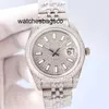 Mens Watch Clean Watch Mens Diamond 41mm Automatic Mechanical Stainless Steel Strap Fashion Numeral Dial