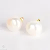 Boucles d'oreilles Mabe en perles baroques blanches, en or 18 carats, classique, personnalité Ma Bei, magnifique et délicate, 1214MM