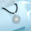 Wisiorki Eudora 925 Sterling Silver Sun Moon Naszyjnik dla mężczyzn Kobiety Vintage Star Earth Universe Pendant Personal