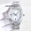 Herenhorloge Schoon heren diamanten horloge Horloge 41 mm Automatisch mechanisch voor mode Dames Designer Dubbele kalender