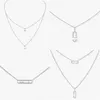 2024 nieuwe klassieke Msikass Enkele Drie diamanten glijdende asymmetrische ketting Voor Vrouwen Zeer populaire Designer Sieraden Party luxe Liefhebbers gift