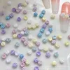 Nail Art Kits 50Pcs Flower Bud Resin Gem Stones DIY Crafts 3D Stickers For Gel Polish Accessories Fingertip Makeup Patch