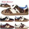 2024 Med Box Leopard Dark Platform Low Casual Shoes Wales Bonner Fox Brown Pony Tonal Cream White Core Black Men Women Trainers Sneakers