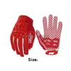 Guanti sportivi Seibertron Lineman 2.0 Palmo imbottito Ricevitore da football americano Tpr flessibile Protezione dagli impatti Guanto rosso da rugby Adt Drop Dh6Xj