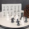 Baking Moulds Mold Chess Shaped Chocolate Food Grade Bpa Free Heat-resistant Non-stick Kitchen Accessory For Diy Cake Making