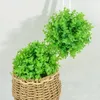 Dekorativa blommor 20 cm konstgjorda eukalyptus gräsbollgrön växtbollar grönska fyllmedel lämpligt för bröllopshem och trädgård
