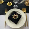 Bord servett 20 st dekoration Mariage Gaze Crepe tyg servetter Pure Cotton Tyg Wedding Decor Everyday Use Dinner TEA TOLED BY