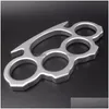 Brass Knuckles High Quality Metal Four Finger Knuckle Duster Outdoor Cam Self Defense Portable Edc Ring Tool Drop Delivery Sports Ou Dhl59