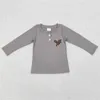 Girl Dresses Wholesale Western Children's Clothing For Baby And Girls Clothes Embroidered Animal Solid Color Cotton Long-sleeved Top