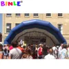 Ourdoor Event Mobile Inflatable Stage Roof Giant Blue And White Inflatables Stages Cover Dome Tunnel tent For Sale