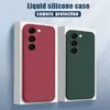 Cajas del teléfono celular para Samsung Galaxy S23 S22 S24 Ultra S23 FE A53 A52 A54 5G Funda suave de silicona líquida para Samsung S24 Plus S21 S20 FE Cubierta del teléfono YQ240221