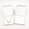 Back 50 set Jewelry Displays Paper Boxes for Pendant/Earring/Necklace Carrying Cases Wedding Jewelry Set Gift Packing Box 6*6*1cm