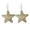 Dangle & Chandelier 13 Colors Classic Sequin Glitter Pu Leather Dangle Earrings For Women Personalized Star Teardrop Jewelr Dhgarden Dhil7