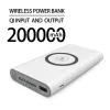 Laddare gratis frakt 200000mAh trådlös Power Bank Twoway Fast Charging PowerBank Portable Charger Typec Externt batteri för iPhone