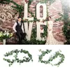 Decorative Flowers 195cm Greenery Flexible Reusable Fake Plant Home Garden Simulated Ivy Wall Hanging DIY Artificial Vine Rattan Indoor