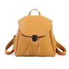School Bags Causal Woman Genuine Leather Backpack Solid Pattern Brown Cow Travel Vintage Fashion Ladies Cowhide Backpacks