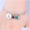 Bracciale rigido regolabile in filo espandibile in acciaio inossidabile di alta qualità per le donne Natale San Valentino Compleanno Dhgarden Dhwaa