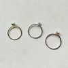 Pierścienie pubang drobna biżuteria błyszcząca nowa 925 srebrna gruszka 4*6 mm Gra Moissanite Diamentowe obrączki dla kobiet rocznicowych prezent