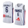 France Team 2023 Basketbolltröja 32 Victor Wembanyama Joel 21 Embiid Frank Ntilikina de Colo Guerschon Yabusele Francisco Lessort Okobo Ouattara tarpey Fall