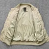 Mäns jackor utomhusjaktjacka Mens Multi Pocket Waterproof Cargo Function Thin Stormsuit Coat för hane