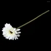 Decoratieve bloemen 5 stuks Decor Plant Simulatie Gerbera Decoraties Rode Kunstmatige Daisy Flower