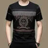 Herren-T-Shirts, Herren-T-Shirt, kurzärmelig, aus Baumwolle, Rundhalsausschnitt, Sommer, dünn, High-End-Siebdruck, lässige Mode, übergroßes Oberteil J240221