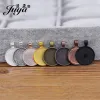 Kolyeler 80pcs Cabochon Base Mücevher Yapımı DIY Kolye Kolye Ceza Anahtarlık El Sanatları Aksesuar 25mm Cabochon Ayar Takı Bulguları