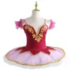 Scena nosić balet balet tutu spódnica dziewczęta kobiety cekinowa profesjonalna sukienka konkurencja taniec kostiumów talerz balerina