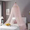 Wieg Netting 2023 Baby Klamboe voor Wieg Meisjes Prinses Klamboe Opgehangen Koepel Beddengoed Babybed Luifel Tent Gordijn room Decor