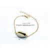 Catena nuovo arrivo stile europeo color oro genuino conchiglia di ciprea braccialetto a catena regolabile gioielli eleganti per donna Acceso Dhgarden Dhcdv