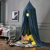 Wiegnetten Scandinavische stijl Katoen Prinses Klamboe Kinderen Babybed Kamer Decor Luifelgordijn Beddengoed Ronde opgehangen koepeltent Speeltent