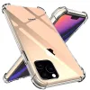 Venda por atacado de fábrica de casos de telefone móvel para iPhone 15 Pro Max 14 Plus 13 11 Almofada de ar Canto transparente transparente à prova de choque macio TPU capa de borracha de silicone